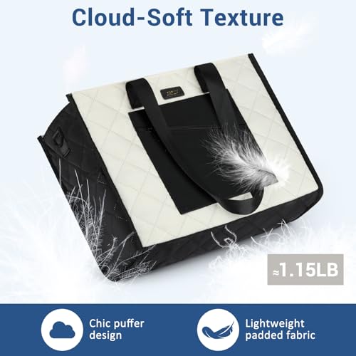 IBFUN Utility Tote Bag with 14/24 Pockets Zip Top Teacher Tote Bag for Teacher/Work Women2