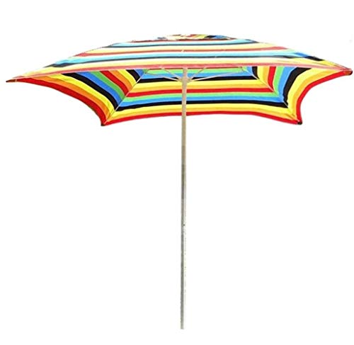 Parasols de jardin extérieurs carrés de 2m avec design arc-en-ciel