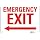 SmartSign â€œEmergency Exitâ€ Sign With Right Arrow | 10
