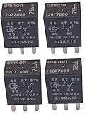 12077866 Relay (Set of 4), 12V 5pins Horn Oil Pump Relay for 5810-0202, 7866, Compatible with Buick, Cadillac, Chevrolet, GMC