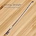 ADM 1/2 Size Student Cello Bow, Well Balanced Handmade Brazilwood Classic Cellos Bow Light Weight with Horsehair, Ebony Frog for Beginners