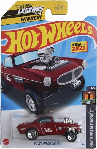 Hot Wheels Volvo P1800 Gasser 1:64 Rojo miniatura 1