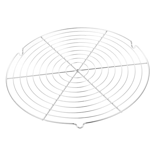 Cabilock Cooling Rack Round Cooling Baking Rack Cake Racks Bread Bakeware Stainless Wire Biscuits Steamer Steam Rack for Pot Rice Cooker Steaming Rack Steaming Rack for Pot Black