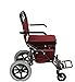 AWJ Carrelli della Spesa Rollator Walker, Carrello della Spesa Portatile Pieghevole in Lega Leggera di Alluminio a 4 Ruote, con Doppio Freno