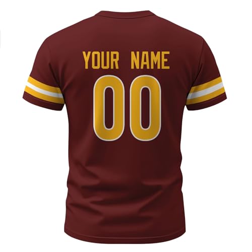Image of ANTKING T-Shirt Custom Name Number Crewneck Short Sleeve for Men Youth Gifts