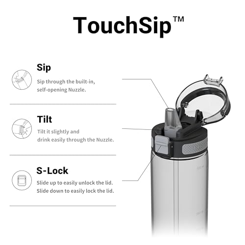 Super Sparrow Water Bottle, 500ml, TouchSip Bottle, BPA-Free, Non-Toxic, Eco-Friendly, Straw Tritan Bottles for Kids Sports - Image 2