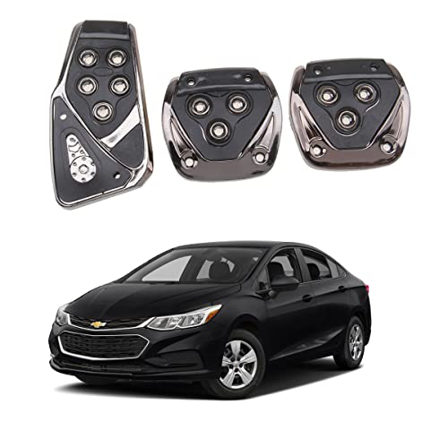 Oshotto 3 Pcs Non-Slip Manual CS-375 Car Pedals Kit Pad Covers Set Compatible With Chevrolet Cruze (Black) For Rs. 162 @ 68 %