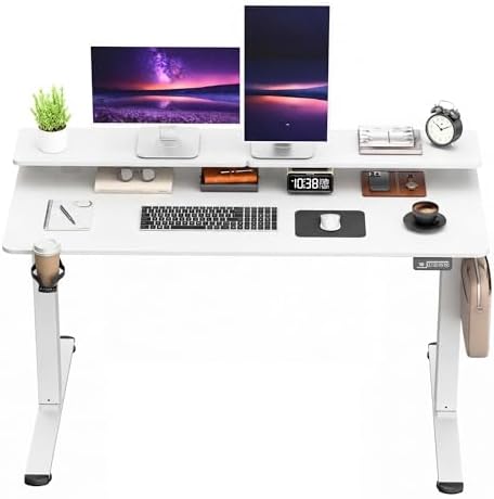 Furmax Electric Standing Desk, 55 x 24 Inches Sit Stand up Desk, ...