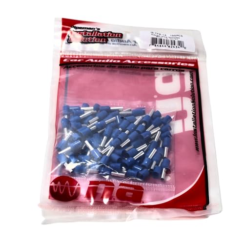 Audiopipe Installation Solution 100pk/BL 14 Gauge Wire Ferrules IS-TFK-14