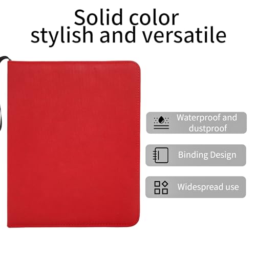 Image of Card Binder - 720 Capacity, Zippered Trading Card Holder for MTG, Sports & Collectible Cards - Acid-Free, Durable & Travel-Friendly Storage (Red dots, 9 Pocket)