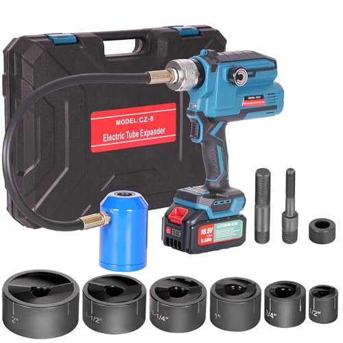 AMZCNC EZ-8 Battery-Hydraulic Knockout Punch Kit with 8-Ton, 1/2