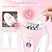 Facial Epilator for Women, Lady Epilators Hair Removal for Face, Epilators with LED Light, Two Speed Hair Removal Device, Epilator for Women, Pluxy Facial Hair Removal for Bikini Arm Legs Armpits
