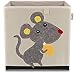 Produktbild LIFENEY Aufbewahrungsbox mit Maus Motiv I Spielzeugbox mit Tiermotiv passend für Würfelregale I Ordnungsbox für das Kinderzimmer I Aufbewahrungskorb Kinder