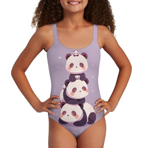 Image of Uourmeti Girls' One-Piece Swimwear Halter Bathing Suit Big Kids Summer Beach Swim Suits Swimming Wear