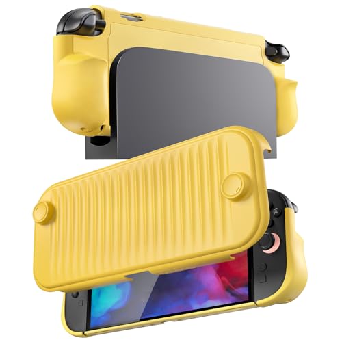 ProCase Switch 2 ケース スイッチ2 2025年モデル専用 薄型 スリム ハード 持ち運び便利 キャリングケース 耐衝撃 ポーチ 周辺機器(イエロー) [nintendo_switch2]