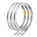 QUARKZMAN 3 Rollen Reines Nickelband 10m/Rolle 0,1x5mm Silber
