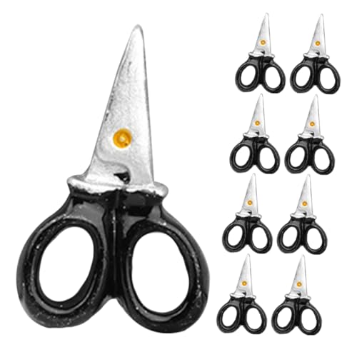 Toddmomy 8 Piezas Tijeras De Simulación De Adornos Miniatura Dijes De Tijeras Pequeñas De Bricolaje Accesorios De Casa Miniatura para Decoración para Casa De Muñecas