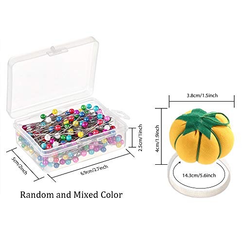 image for Pllieay 220 PCS Sewing Pins 38mm Multicolor Straight Quilting Pins I