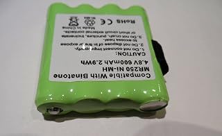 Compatible Battery for BINATONE MR250 Walkie Talkie 4.8V NiMH