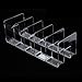 Jiangbered Acrylic File Organizer 5 Compartment Book Stand Book Storage Bookcase Desktop Paper Organizer for Study Room Table Office, Clear