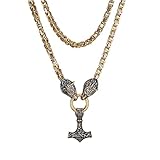 Perfekte Geschenke :Thors hammer kette wird mit einer exquisiten Verpackungsbox geliefert, die als perfektes Geschenk für Freunde, Freunde, Väter und Liebhaber verwendet werden kann