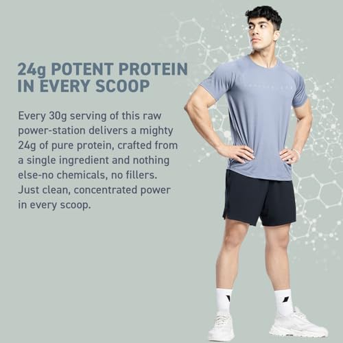 Image of MuscleBlaze 100% Clean Raw Whey Protein Concentrate (Unflavoured, 1kg) with Shaker | Combo Pack | 24g Protein per Scoop | Easy to Digest