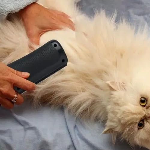 Groomify Bürste Hund, Bürste zur Entfernung von Tierhaaren, Grooming Hundebürste für Katze Hund, Groomify Pet Care Brush(FARBE:schwarz)