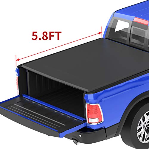 Oedro Roll Up Truck Bed Tonneau Cover Compatible With 2009 2020 Dodge Ram 1500 With 5 8 Feet Bed Fleetside Buy Online In China At Desertcart