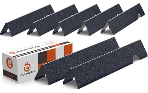 QuliMetal 66033 Flavorizer Bars for Weber GS4 Genesis 2 E-410/E-415/E-435, Grill Parts for Weber Genesis II LX E-440 Series Gas Grills, Upgraded 17' Porcelain Steel Grill Parts for Weber 66033 66796