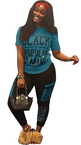Womens Sexy 2 Piece Sports Outfit Set Shirt Bodycon Pants Joggers Clubwear Tracksuit