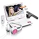 Lenco tragbarer DVD-Player DVP-910 9 Zoll (22,5 cm) mit drehbarem Display und Integriertem Akku (USB, AV-Ausgang), Netzadapter, Kopfhörer, Pink