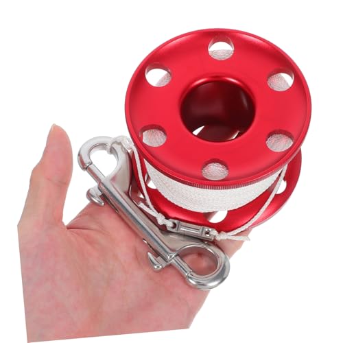 Carrete de buceo de aluminio UKCOCO anti-línea que evita enredos 4
