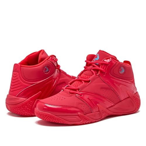 Image of SHAQ Devastator High Top Basketball Shoes for Men, Indoor or Outdoor Court Basketball Mens Sneakers - Black, White, Green, Blue, Orange or Red Size 8 to 15