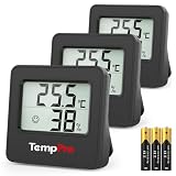 TempPro Thermo-Hygrometer Innen Digital Kompakt Hygrometer Raumthermometer