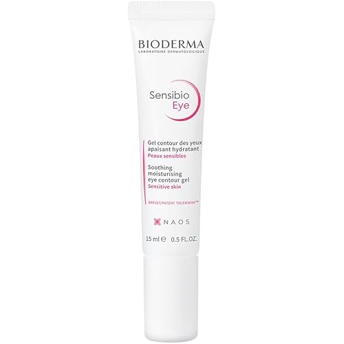 Bioderma - Sensibio Eye Gel - Brighten and Hydrate Under Eyes - Visibly Reduce Fine Lines and Puffiness - Unscented Eye Gel for Sensitive Skin, 0.5 Fl Oz