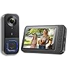 KALOGL Video Doorbell Wireless with Screen 1080p, No Subscription Door Bell Camera with Monitor Screen, Local Storage NO WiFi and APP Needed, Video Intercom Two-Way Audio,160° View Angle,Night Vision