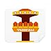 Free Fall Amusement Park Colorful Illustration Cleaning Cloth Screen Cleaner 2pcs Suede Fabric