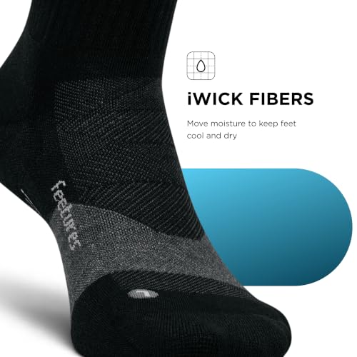 Image of Feetures Trail Max Cushion Mini Crew Sock - Hiking Socks for Men & Women