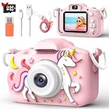 Kinderkameras Spielzeug FüR 3-8 Jahre Alte Jungen,1080p Hd Selfie-Digitalkamera FüR Kleinkinder, SüßE Tragbare Weihnachts-Und Geburtstagsgeschenke FüR MäDchen Und Jungen Im Alter Von 3 4 5 6 7 8 9 10