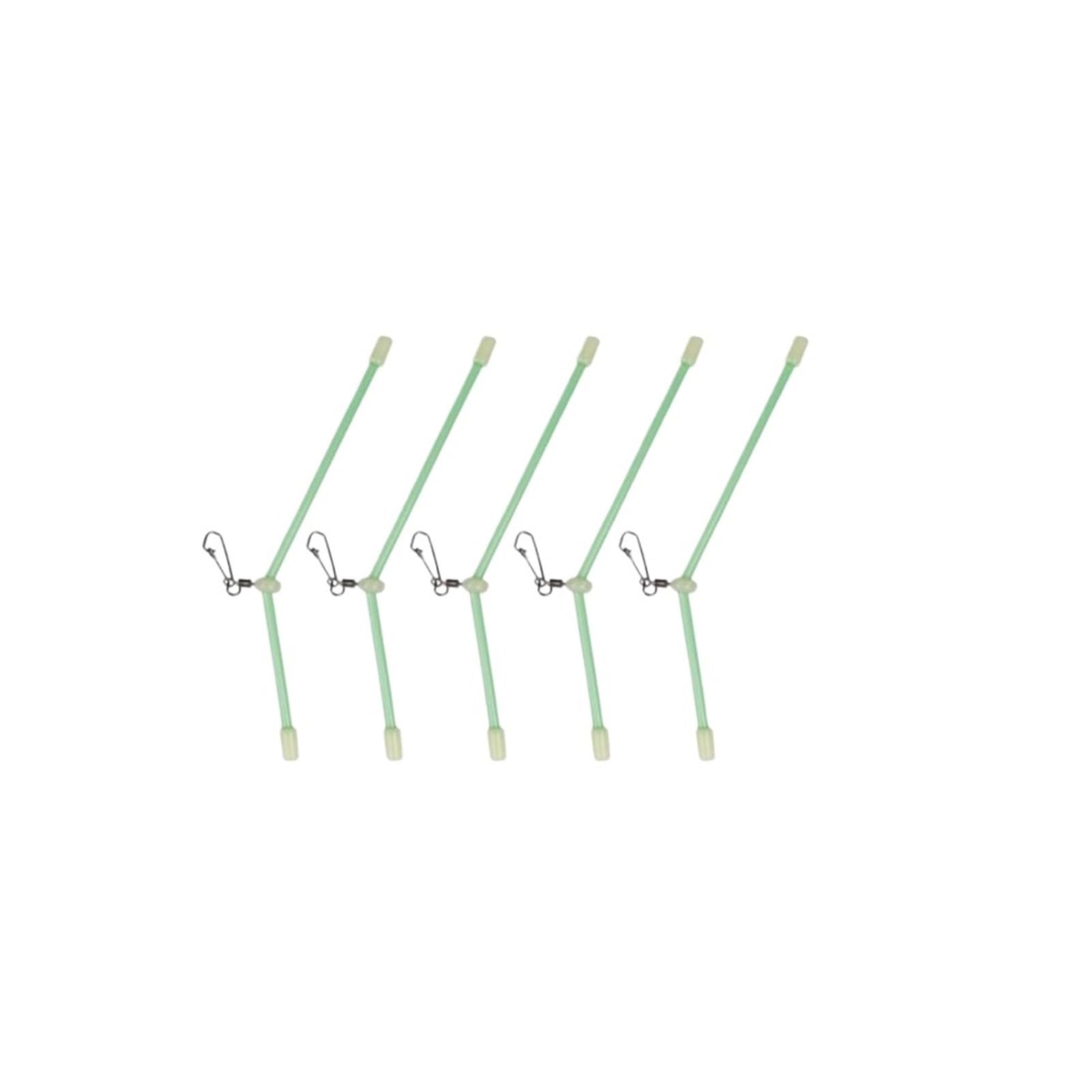 Tubos antienredos, 50 unidades, luminoso, soporte de equilibrio para tubo de pesca, antienredos, con pivotes de presión de plomo