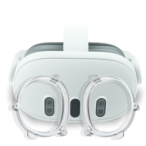 OKESYO Protector de lente para Meta Quest 3 Accesorios, Accesorios para Meta Quest 3 con Marco Magnético + Paño de Lente + Caja de Espejo + Lente (Opcional), Alta Definición, Alta Transparencia,