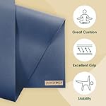 JadeYoga Harmony Yoga Mat - Durable & Thick Gym Fitness Mat, Non-Slip Natural Rubber Yoga Mat - Home Exercise & Stretching Mat, Workout Mat - Yoga, Pilates & Meditation for Women & Men - Image 2