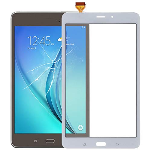 Écran tactile blanc compatible Galaxy Tab A 8.0 pour réparer la vitre T385