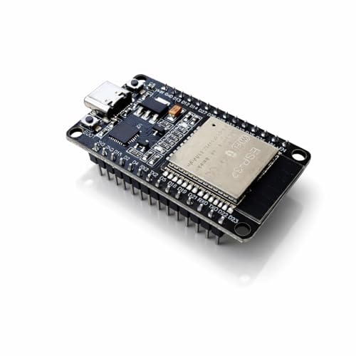 Image of (1) ESP32-WROOM-32 Development Board, WiFi and Bluetooth Microcontroller Module, 30 GPIO Pins, USB-C Interface, CP2102 Converter for IoT and Robotics Projects