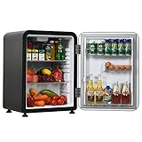 TANGZON Mini Refrigerator, 42L/68L Compact Portable Fridge with Auto Defrost, Reversible Hinged Door, Adjustable Temperature and Glass Shelf, Table Top Cooler for Home, Office & Dorm (68L, Black) - Image 1