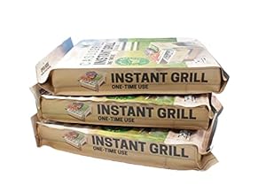 Himbeta Öko Einweggrill mit Bambuskohle (3 Stück)