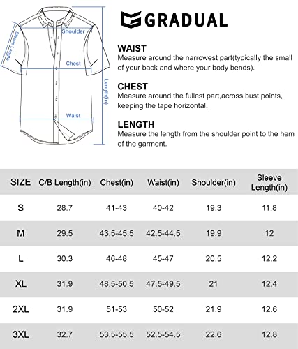 G Gradual Men'S Fishing Shirts With Zipper Pockets Upf 50+ Lightweight Cool Short Sleeve Button Down Shirts For Men Casual Hiking thumb #6