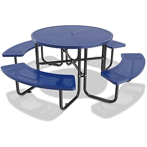 Gxcevsou 46'' Steel Round Picnic Table Cover