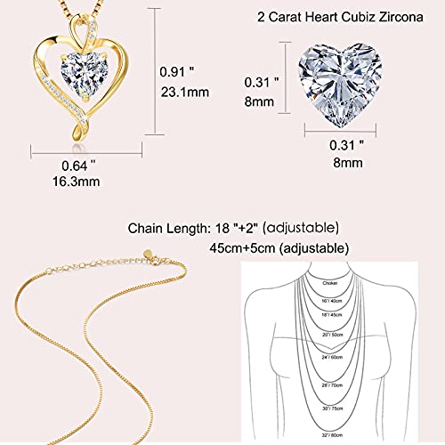 LAVUMO Necklaces for Women Sterling 