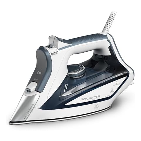 Rowenta Iron Steamer for Clothes, Focus Stainless Steel Soleplate, 400 Microsteam Holes, Powerful Steam Iron Cover